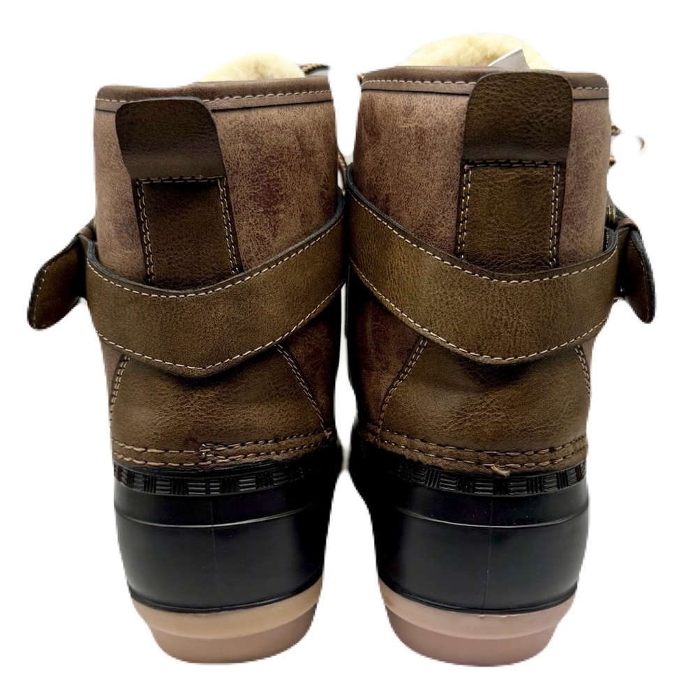 Madden Girl Lacee Duck Boots Women's Waterproof Winter Outdoor Plaid Lined 8M - Picture 3 of 12